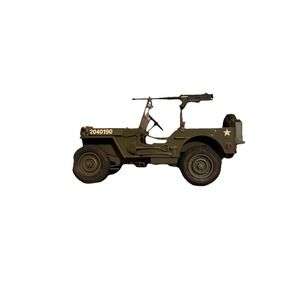 The Danbury Mint 1:16 WWII Willys MB Army Jeep Diecast w/ .30 Cal
